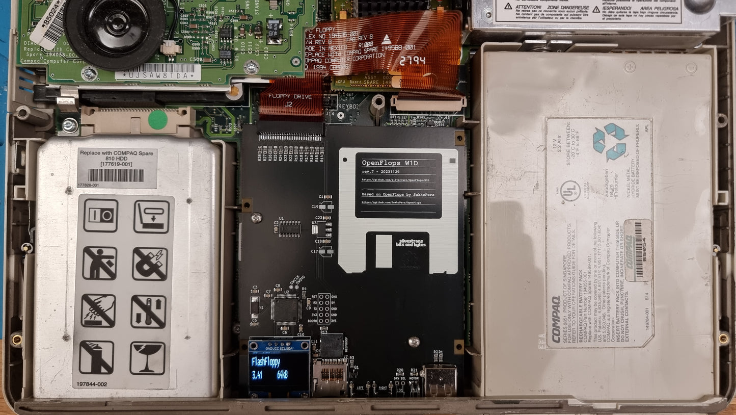OpenFlops W1D Floppy Drive Emulator